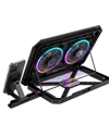 Ayarlanabilir Laptop Soğutucu Çift Fan RGB Işıklı Sessiz Çalışan