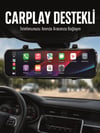 Ayna Carplay Araç İçi 9.66 İnç IPS Ekran Geri Görüş Kamerası Destekli
