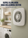 Banyo WC Mutfak Aspiratörü 16 W 120 mm Havalandırma ve Hava Tahliye Fanı