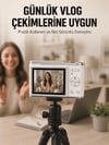Beyaz 4K Dijital Kamera 2.4 İnç HD Ekran ve LED Flaşlı