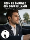 Bluetooth 5.2 Klipsli Kablosuz Kulaklık – Dijital Ekran & Titreşimli Uyarı Yeni Nesil