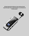 Bluetooth 5.2 Klipsli Kablosuz Kulaklık – Dijital Ekran & Titreşimli Uyarı Yeni Nesil