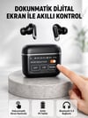 Bluetooth 5.3 ANC Kablosuz Kulaklık – Dokunmatik Kontrol, Dijital Ekran ve Uzun Pil Ömrü