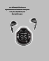 Bluetooth 5.3 Kablosuz Kulaklık 30mm Sürücü LED Ekranlı Mikrofonlu