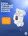 Bluetooth 5.3 Kulaklık – Kulakiçi, ANC+ENC, 4 Adet Set, Dijital Göstergeli