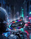 Bluetooth 5.3 Motosiklet Kask Intercom Kulaklık 1000 Metre IPX6 Su Geçirmez