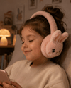 Bluetooth 5.3 Peluş Kulaklık TF Kart Destekli Kablosuz Kulaküstü Kulaklık