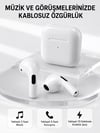 Bluetooth 5.3 TWS Kablosuz Kulak İçi Kulaklık 25 Metre Menzil Şarj Kutulu