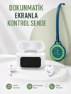 Bluetooth 5.4 Kablosuz Kulaklık Yeşil Askılı Analog Charm Saat İkili Set