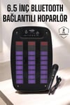 Bluetooth Hoparlör RGB Işıklı USB SD Kart Girişli Taşınabilir