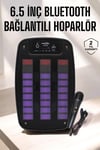 Bluetooth Hoparlör RGB Işıklı USB SD Kart Girişli Taşınabilir