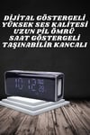 Bluetooth Hoparlör Speaker Saat Göstergeli Uzun Pil Ömrü Taşınabilir