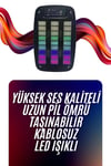 Bluetooth Hoparlör Taşınabilir Şarjlı Işıklı Büyük Boy Yüksek Ses Kaliteli