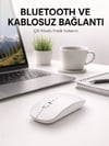 Bluetooth Kablosuz Wireless Mouse Şarjlı Sessiz Ergonomik 5000 DPI Fare