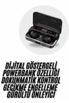 Bluetooth Kulaklık Dijital Şarj Göstergeli Powerbankli Bass Özellikli Kablosuz Kulakiçi 5.1 Mikrofonlu
