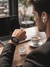 Bluetooth Telefon Görüşmeli Akıllı Saat Seti Kablosuz Bluetooth Kulaklık 7 Değiştirilebilir Kordon