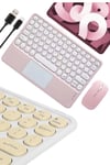 Bluetooth Touchpad Klavye 10.9 inch Kablosuz Wifi Q Klavye Slim