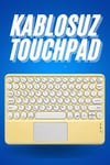 Bluetooth Touchpad Klavye Ultra İnce Taşınabilir Q Klavye Yeni Nesil