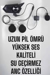 BT18 İntercom Kask Kulaklığı Motorcu Kulaklığı ANC Özelliği