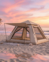 Büyük Aile Kamp Çadırı 240x240x160 cm Gölgelikli 6 Kişilik Outdoor Çadır