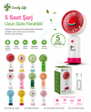 Candy Life El Fanı (Handheld Fan) – Meyve Serisi
