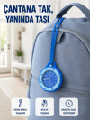 Çanta ve Anahtarlık İçin Askılı Analog Taşınabilir Charm Saat Mavi