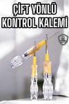 Çift Taraflı Elektrik Kontrol Kalemi Şeffaf Tornavida