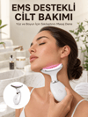 Cilt Yenileyici Şarjlı Güzellik Aleti – Pozitif/Negatif İyon, Titreşimli Masaj ve Kırmızı-Mavi-Yeşil Işıkla Yeni Nesil