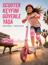 Çocuk Koruyucu Pembe Çocuk Koruyucu Spor Seti Dizlik Dirseklik El Bilek Koruyucu