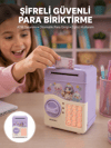Çocuklar İçin Elektronik Şifreli Para Biriktirme Kumbarası Mor