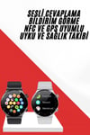 Çok Fonksiyonlu Akıllı Saat Bluetooth Bağlantılı Çağrı Cevaplayabilen Uzun Pil Ömrü Yeni Nesil
