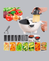 Çok Fonksiyonlu Döner Rende Süzgeç Hazneli Ergonomik Sebze Doğrayıcı