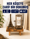 Dekoratif Kum Saati – Ahşap Malzeme, Hediyelik Masa Aksesuarı