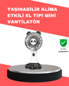 Dekoratif Tasarımlı USB Şarjlı El Vantilatörü