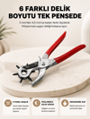 Delme Pensesi 6 Başlıklı Çok Amaçlı Paslanmaz Çelik Ergonomik