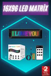 Digital Araba Yazısı Ekran Matrix En Büyük Boy 16X96 Matrix LED Panel