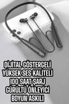 Dijital Batarya Göstergeli Bluetooth Özellikli Boyun Askılı Kulaklık