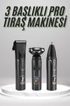 Dijital Göstergeli 3 Başlıklı Tıraş Makinesi Islak Kuru Lazer Öncesi Günlük