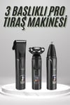 Dijital Göstergeli 3 Başlıklı Tıraş Makinesi Islak Kuru Lazer Öncesi Günlük