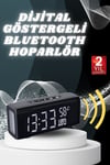 Dijital Göstergeli Bluetooth Hoparlör Speaker Taşınabilir Kancalı Saat Göstergeli