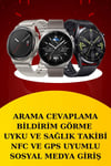 Dijital Göstergeli Bluetooth Kulaklık ve Bildirim Görebilen Akıllı Saat Alarm ve Titreşim