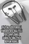Dijital Göstergeli Kulak İçi Kablosuz Bluetooth Kulaklık Boyun Bantlı Yeni Nesil