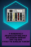 Dijital Göstergeli Powerbank Kulaklık ve 7 Kordonlu Yeni Nesil Akıllı Saat Amoled Ekran
