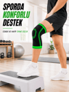 Diz Destekleyici Örme Dizlik Esnek Nefes Alabilen Spor Fitness Yürüyüş Dizliği