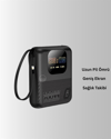 Dokunmatik Ekranlı 10.000 mAh Powerbank Saat Hoparlör Cihaz