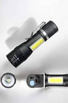 El Feneri Led USB Şarjlı Zoom Mini Led Işık Acil Durum Feneri