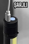 El Feneri Led USB Şarjlı Zoom Mini Led Işık Acil Durum Feneri
