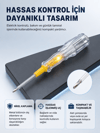 Elektrik Test Kalemi Neon Işıklı Nikel Kaplama 110-220V Dirençli