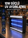 Elektrikli UV Sinek Öldürücü Lamba 10W Sessiz ve Kimyasalsız Haşere Kontrol Cihazı
