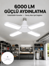 Enerji Tasarruflu LED Ampül 60 Watt 4 Kollu Beyaz Işık Yeni Nesil